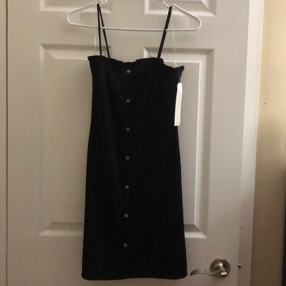 Almost Famous Dresses & Skirts - NWT Almost Famous Summer Dress in black w/ buttons